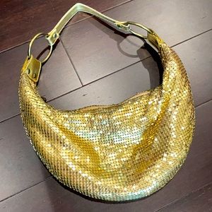Metallic gold party purse